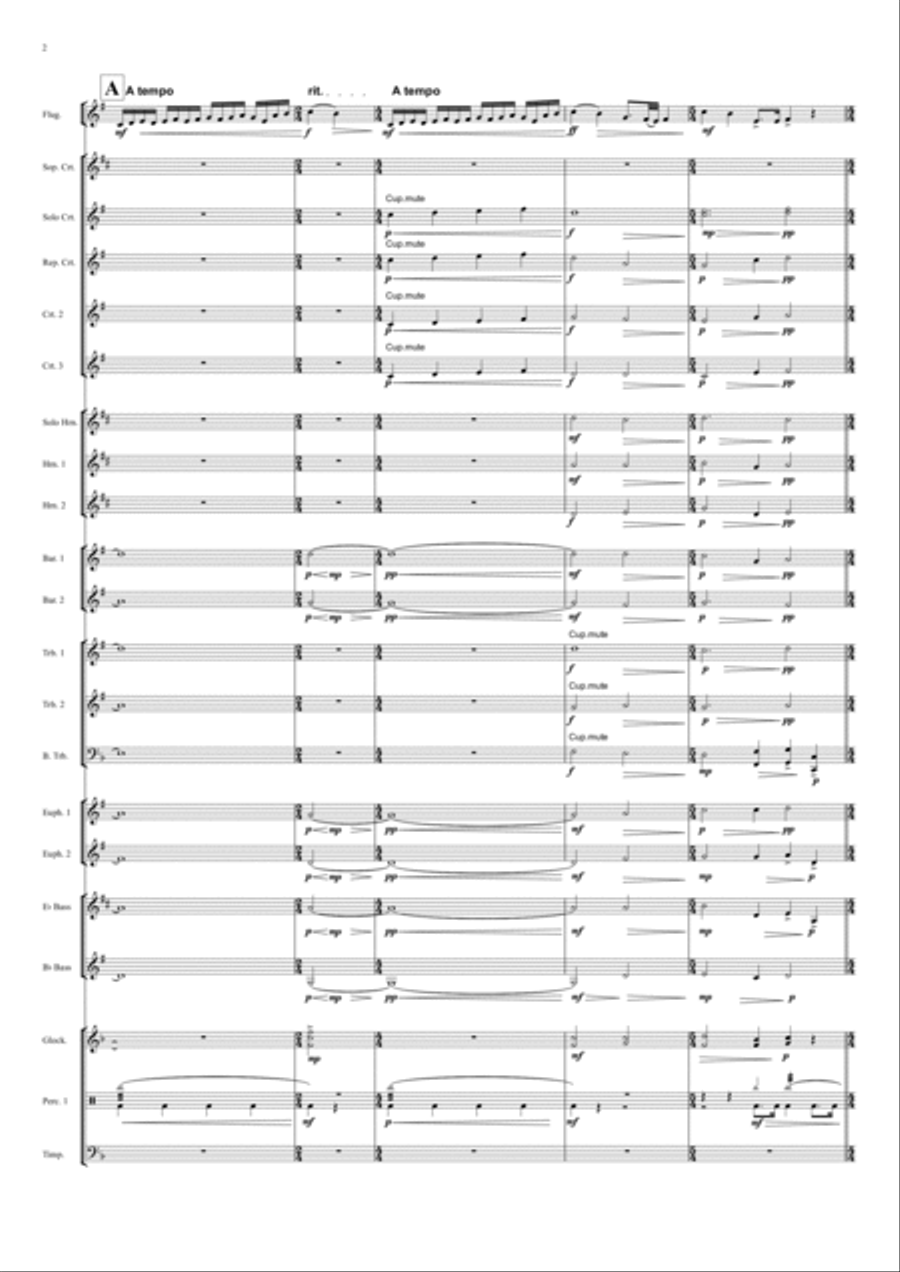Time To Say Goodbye Flugelhorn scores gallery preview page 2