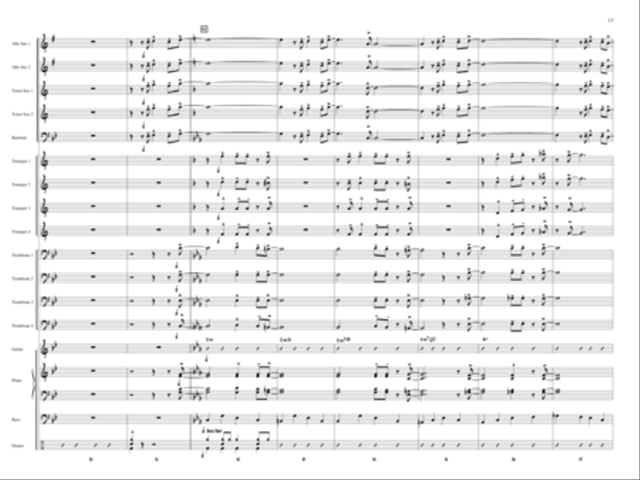 Minor Details Jazz Ensemble scores gallery preview page 12