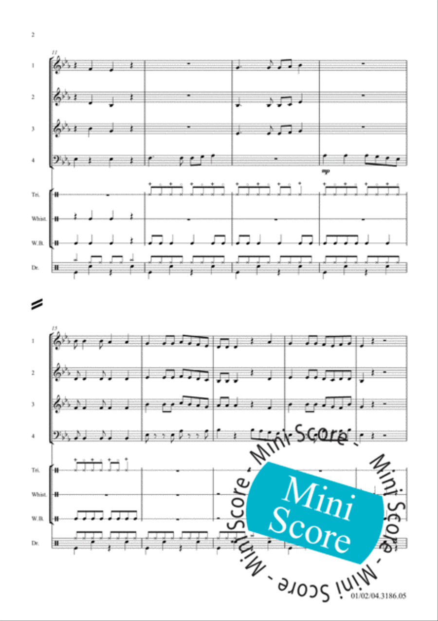 Ballad of the Big City Concert Band scores gallery preview page 8