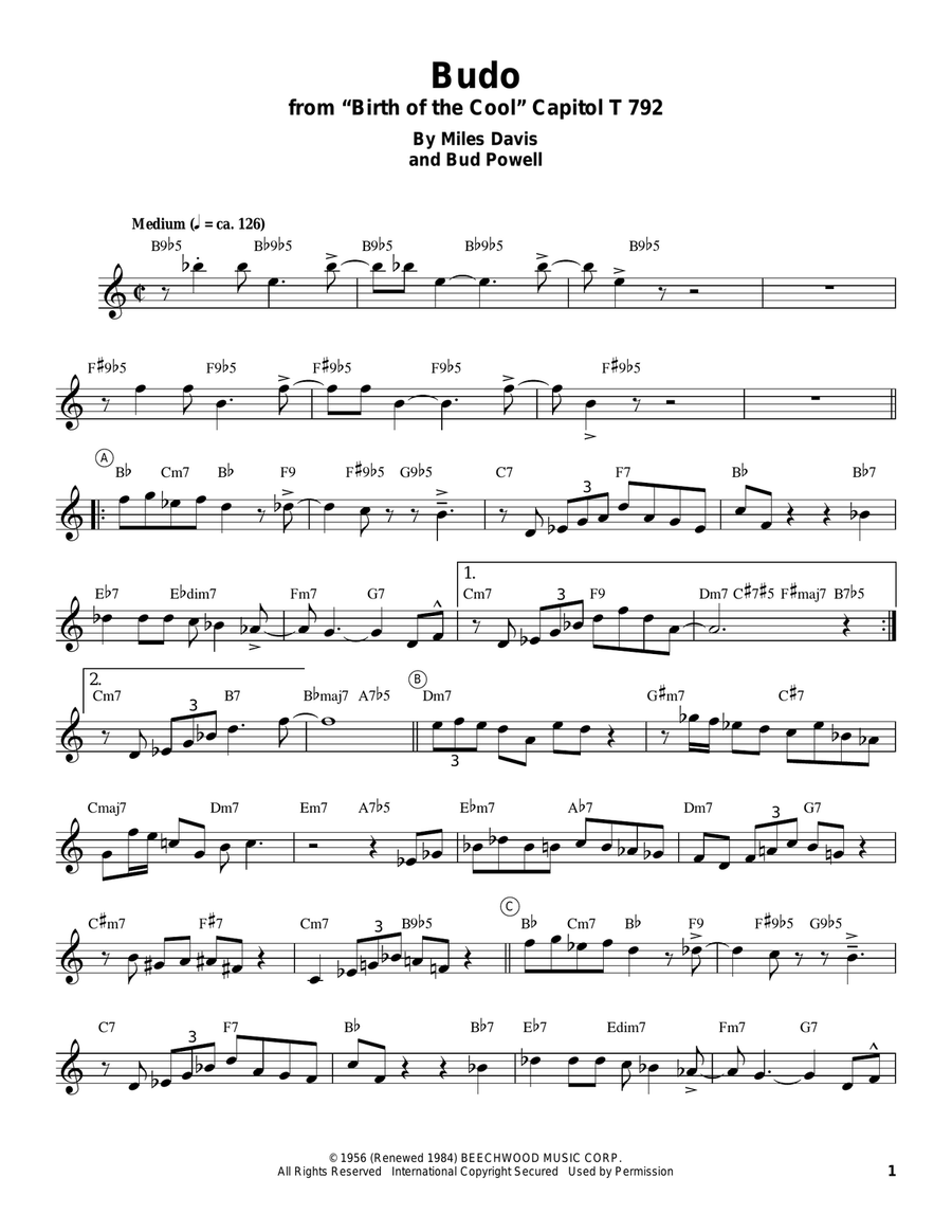 Budo Trumpet scores gallery preview page 1