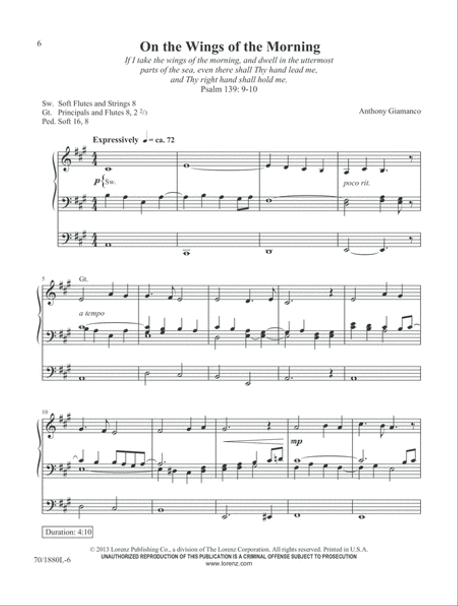 Music for Celebration and Reflection Organ scores gallery preview page 6