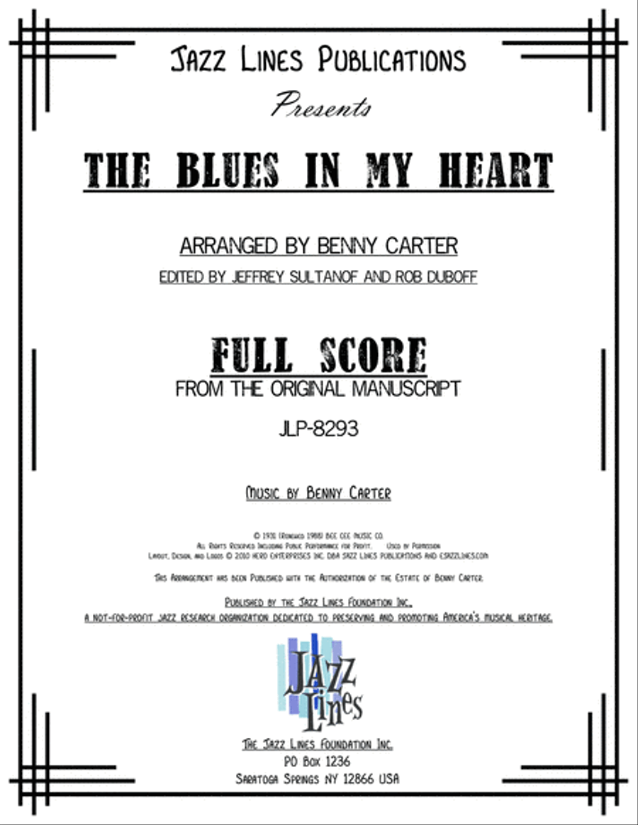 Blues In My Heart Big Band scores gallery preview page 1