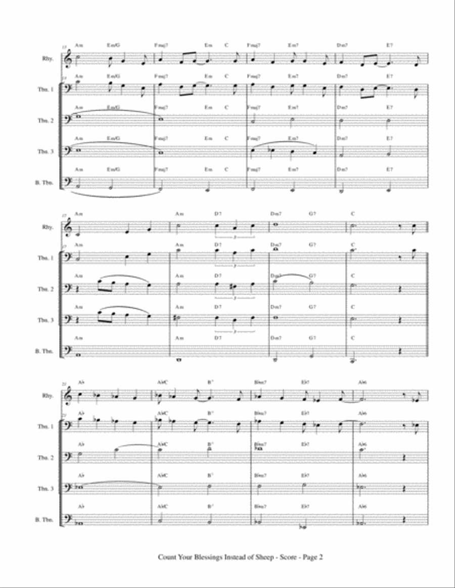 Count Your Blessings Instead Of Sheep Jazz Ensemble scores gallery preview page 4