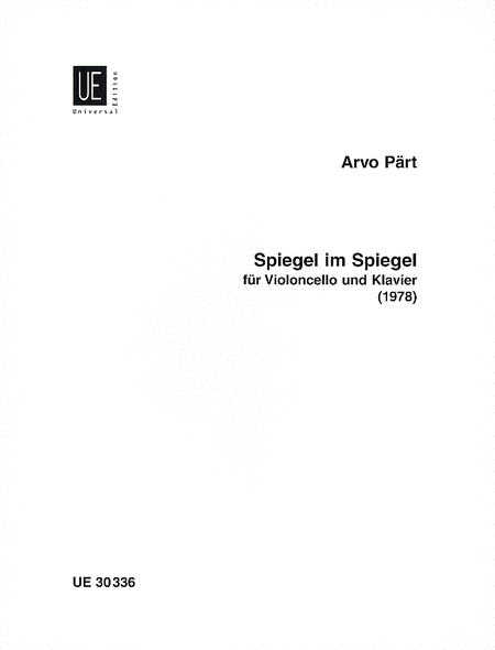 Spiegel im Spiegel by Arvo Part Chamber Music - Sheet Music