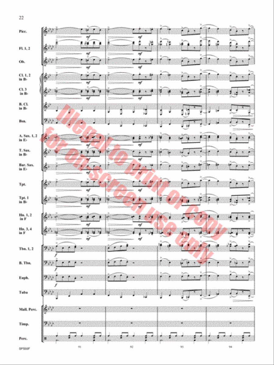 Alexander's Ragtime Band Alexander's Ragtime Band Concert Band scores gallery preview page 23