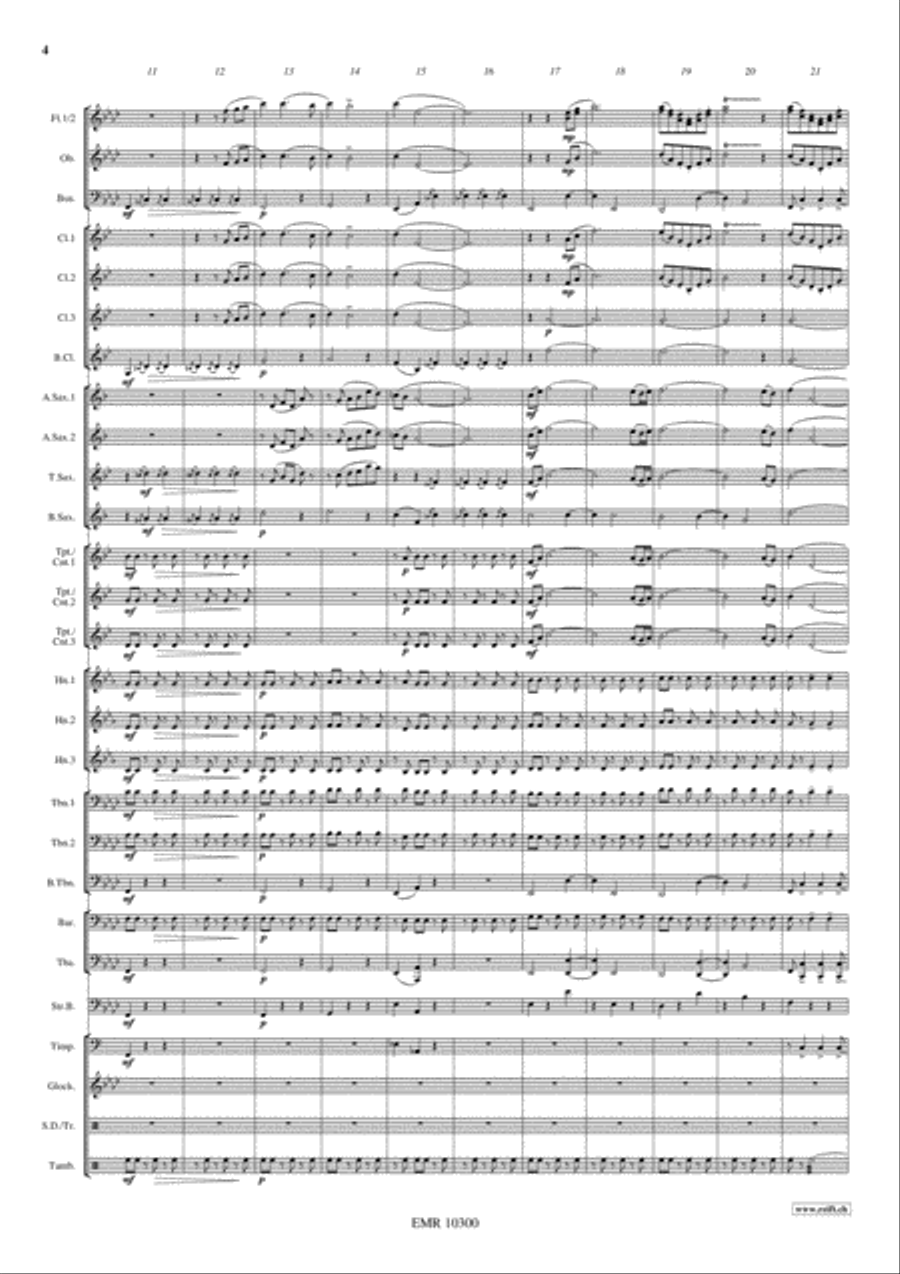 Spanish Dance Concert Band scores gallery preview page 5