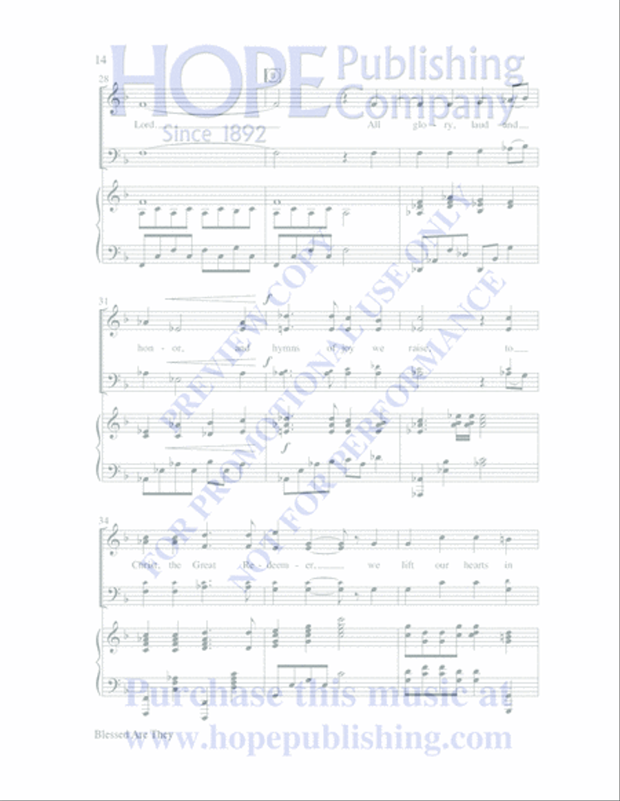 The Seven Last Days 4-Part scores gallery preview page 17