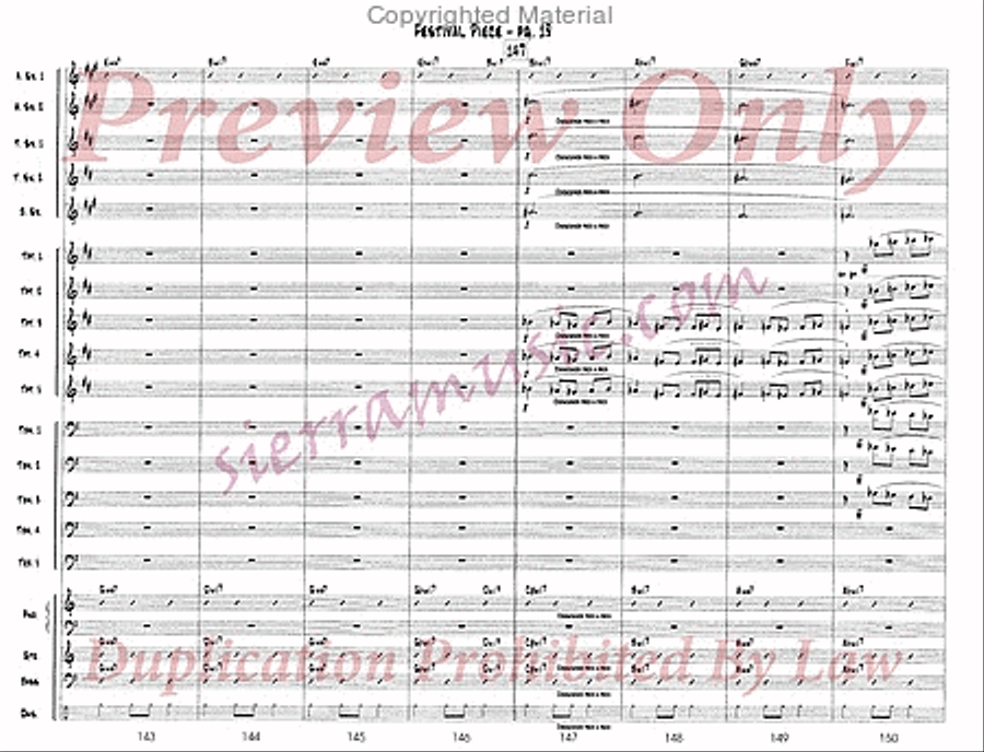 Festival Piece Big Band scores gallery preview page 20
