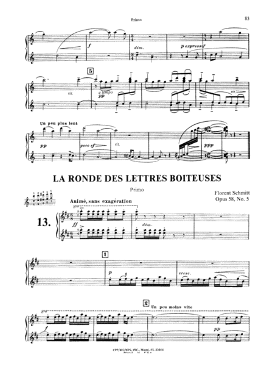 Schmitt: Album of Piano Duets, Volume II Piano Duet scores gallery preview page 2