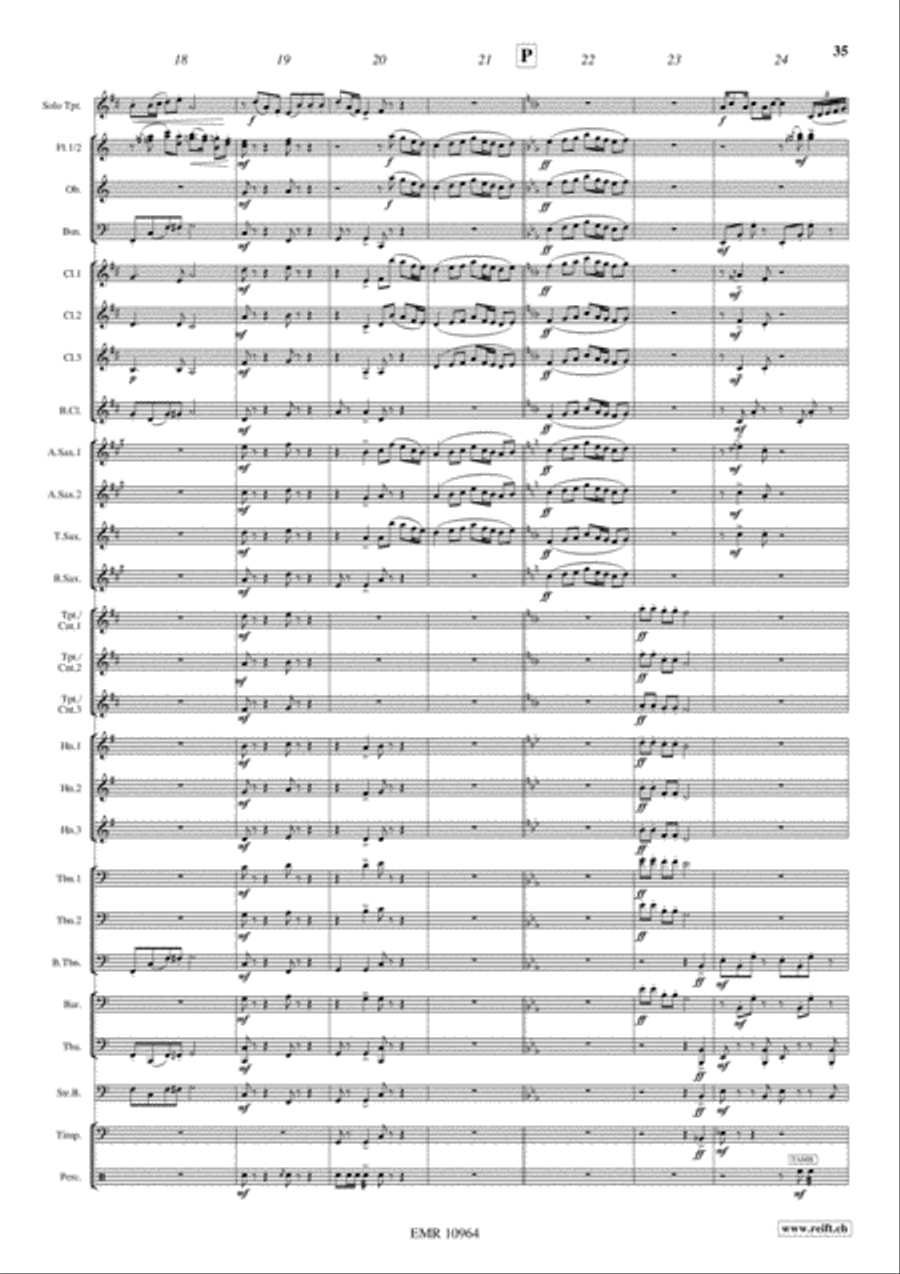 Japanese Folksongs Concert Band scores gallery preview page 18