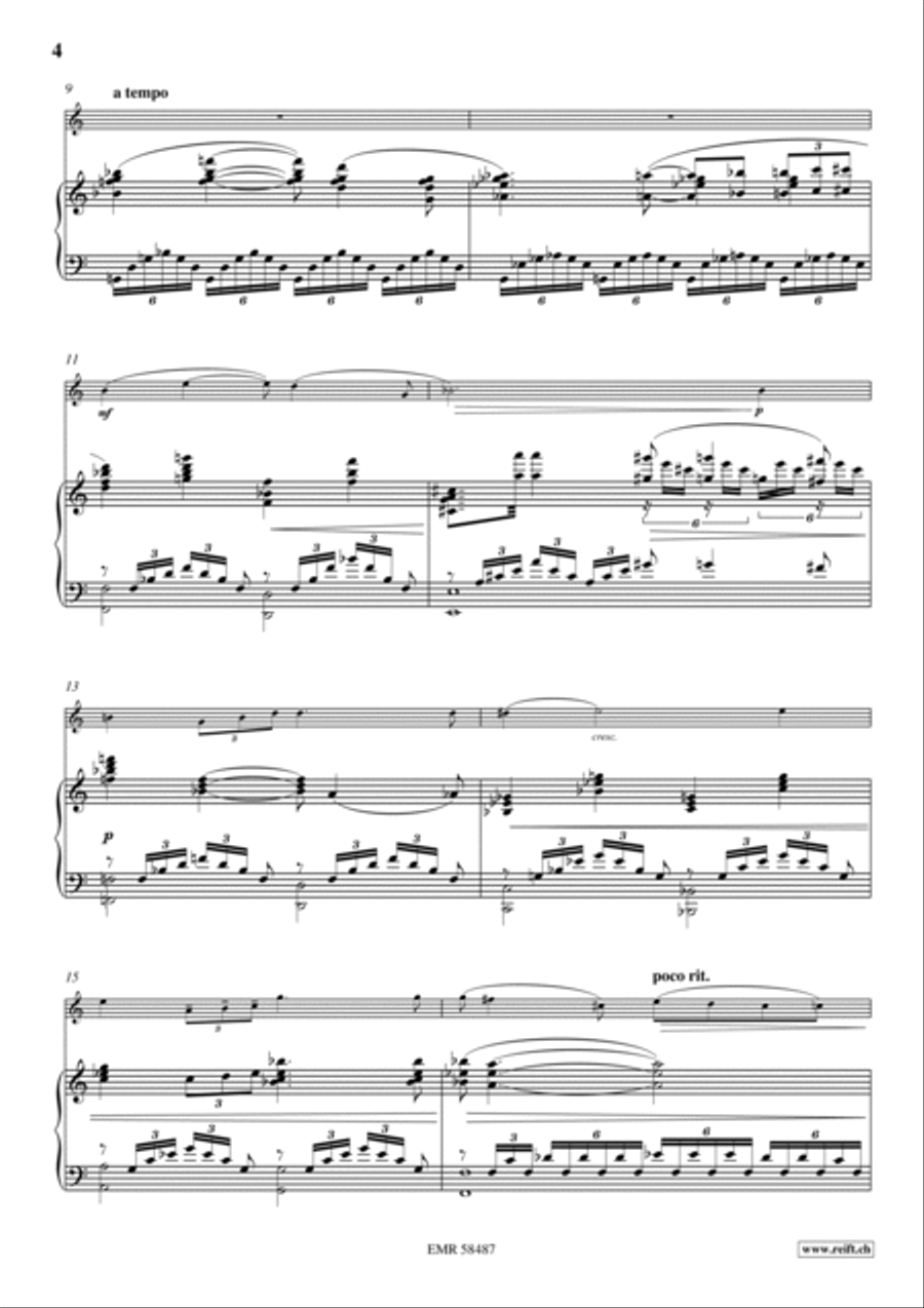 Poeme No. 2 Alto Saxophone scores gallery preview page 5