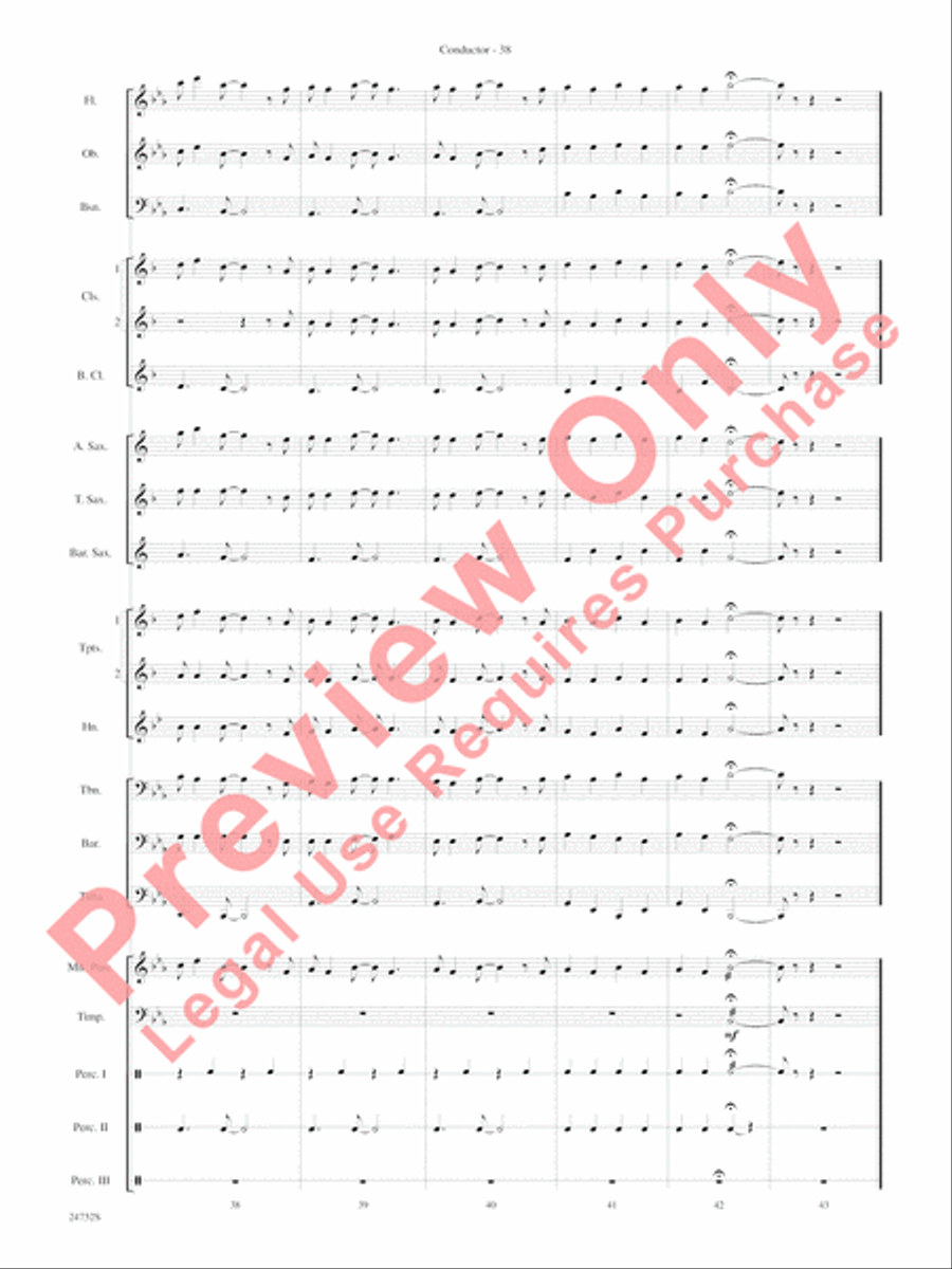 Charlie and the Chocolate Factory, Suite from Concert Band scores gallery preview page 41
