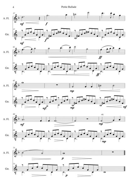 Petite Ballade for alto flute and guitar image number null