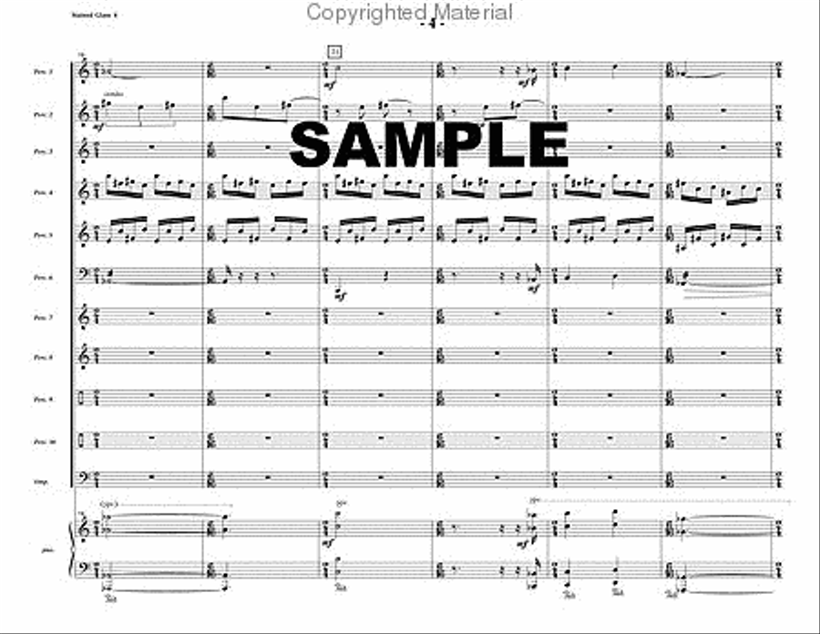 Stained Glass Percussion Ensemble scores gallery preview page 5