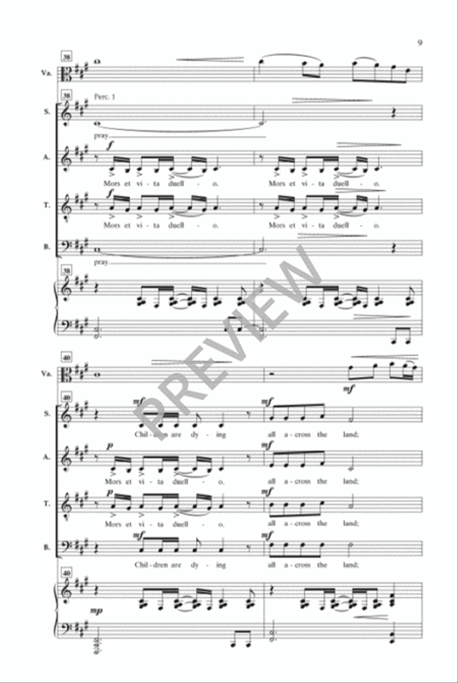 For the Sake of Our Children 4-Part scores gallery preview page 10