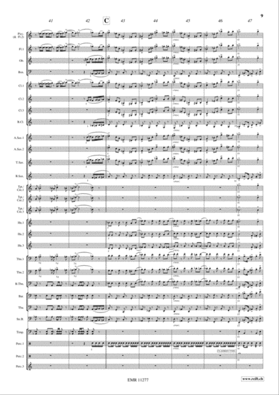 Genghis Khan Genghis Khan Concert Band scores gallery preview page 10