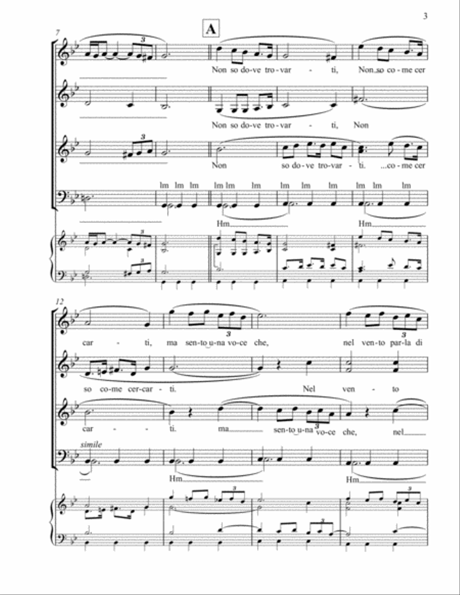 Albinoni's Adagio 4-Part scores gallery preview page 3
