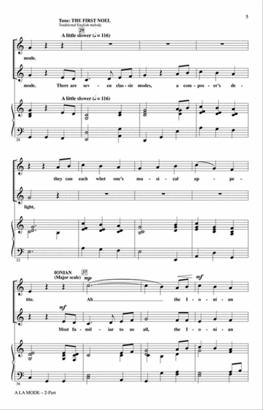 A La Mode 2-Part scores gallery preview page 2