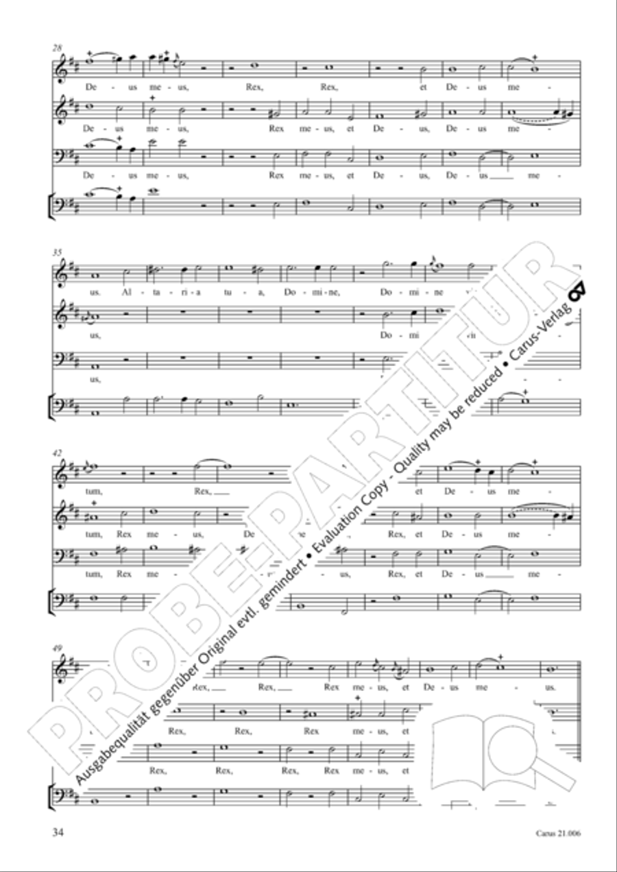 Quam dilecta tabernacula Men's Choir scores gallery preview page 35