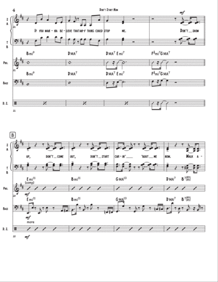 Don't Start Now Divisi scores gallery preview page 4
