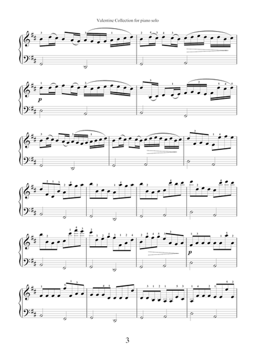 Valentine Collection arrangements for piano solo