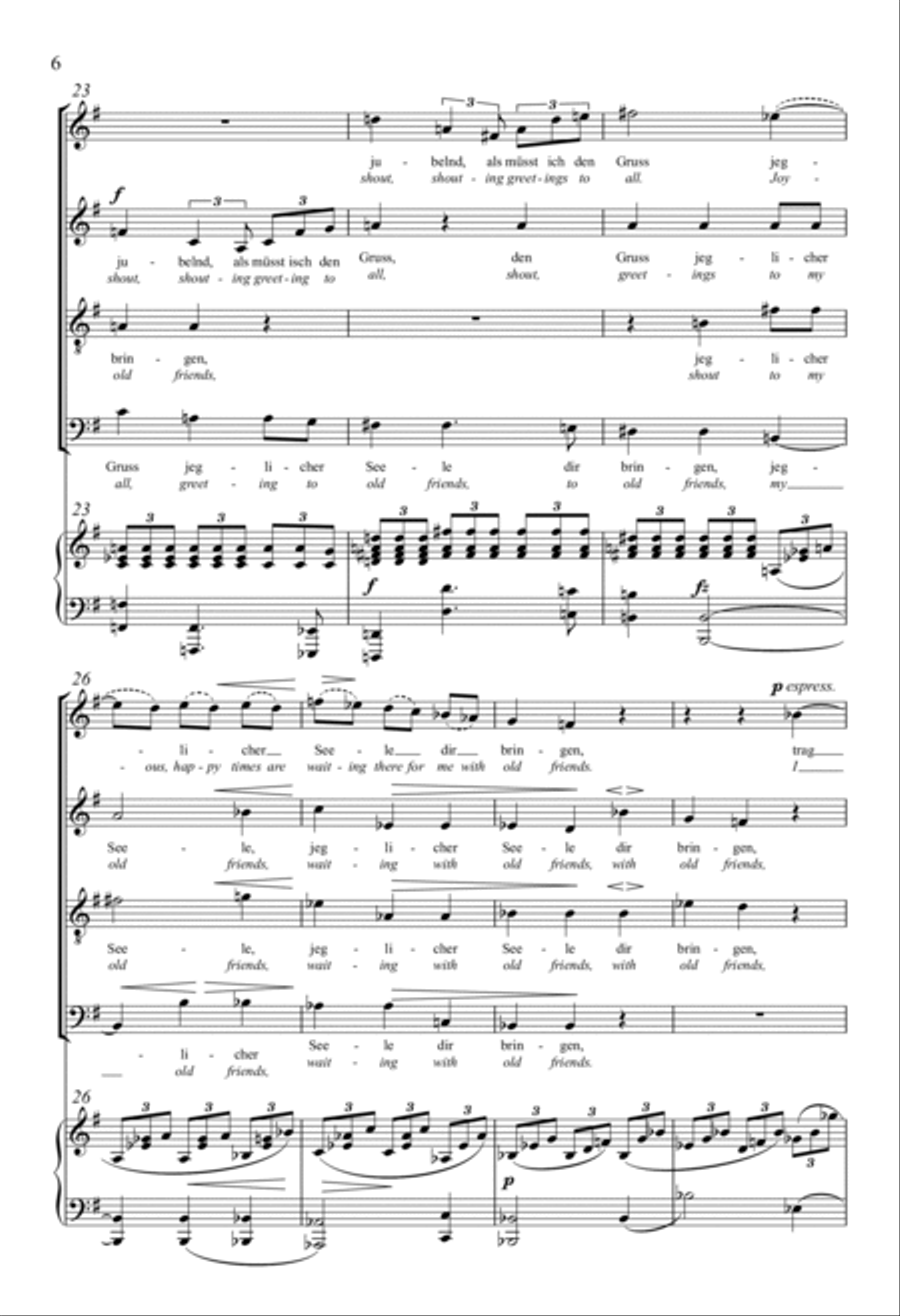 An Die Heimat 4-Part scores gallery preview page 4
