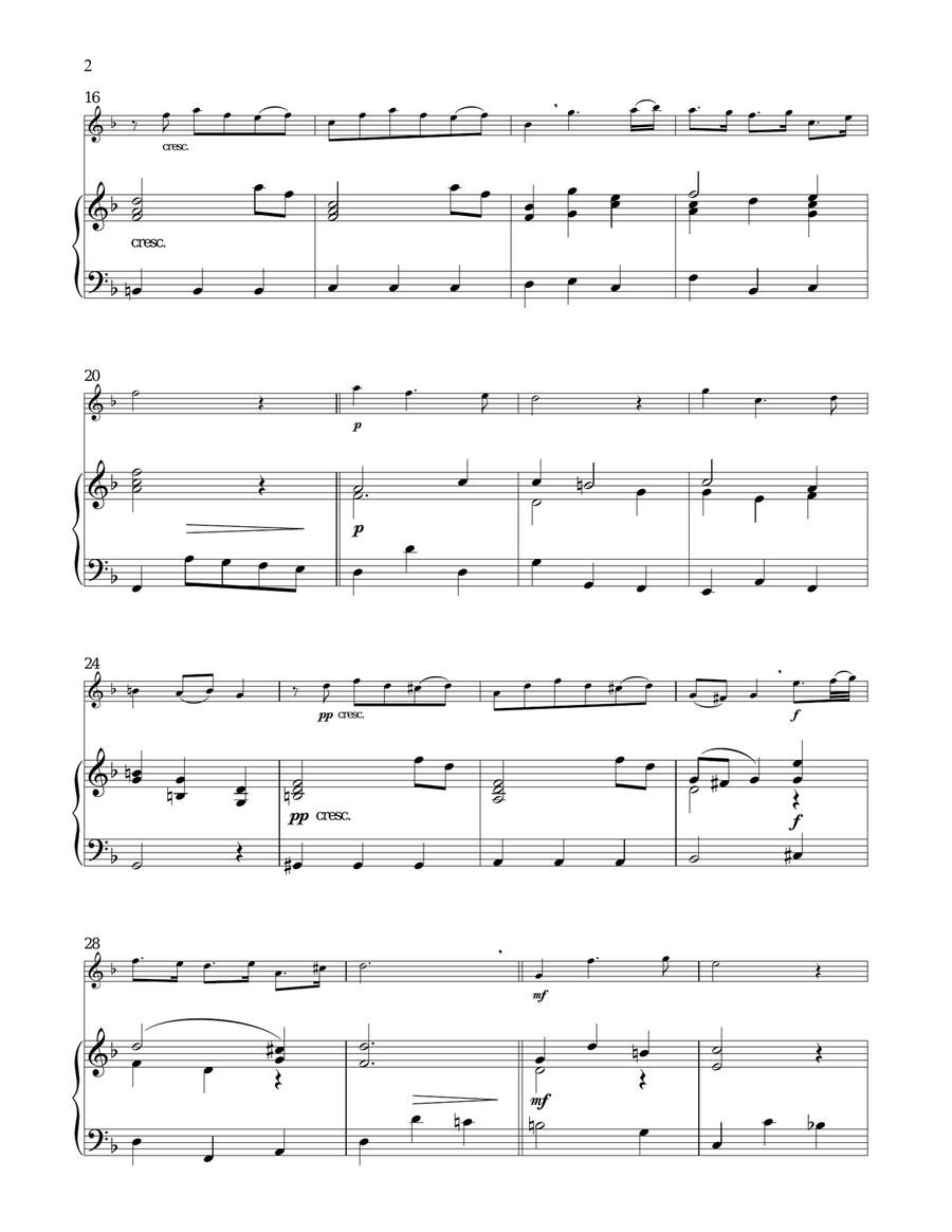 Bist du bei mir (You Are With Me) Flute Solo scores gallery preview page 2