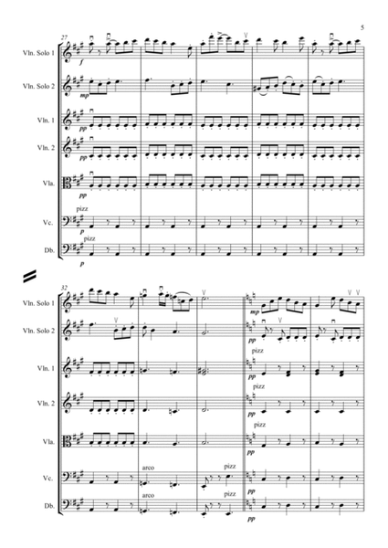 Concertino For Two Solo Violins and Strings (Standard Arrangement) image number null