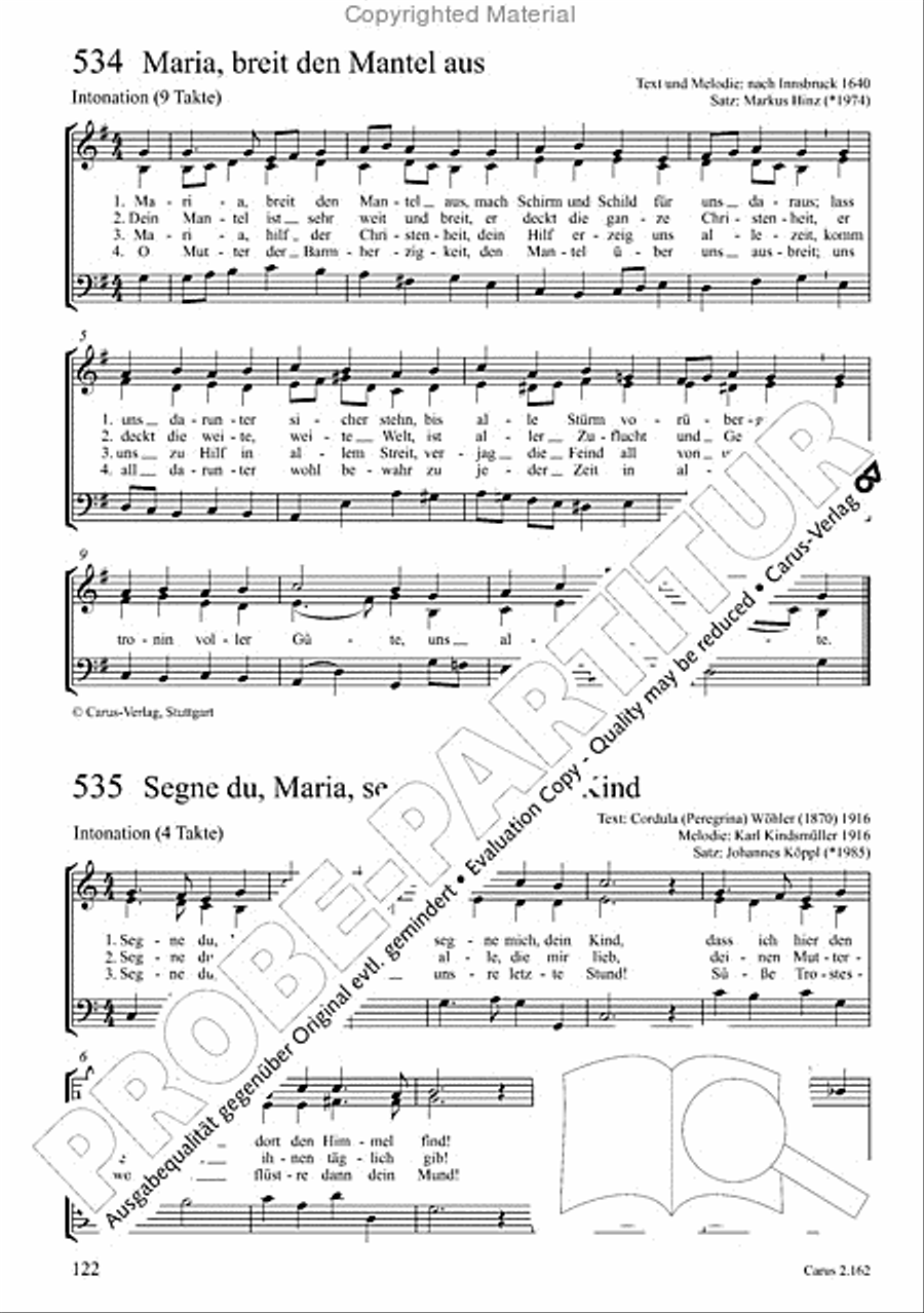 Chorbuch Gotteslob SAM 3-Part scores gallery preview page 123