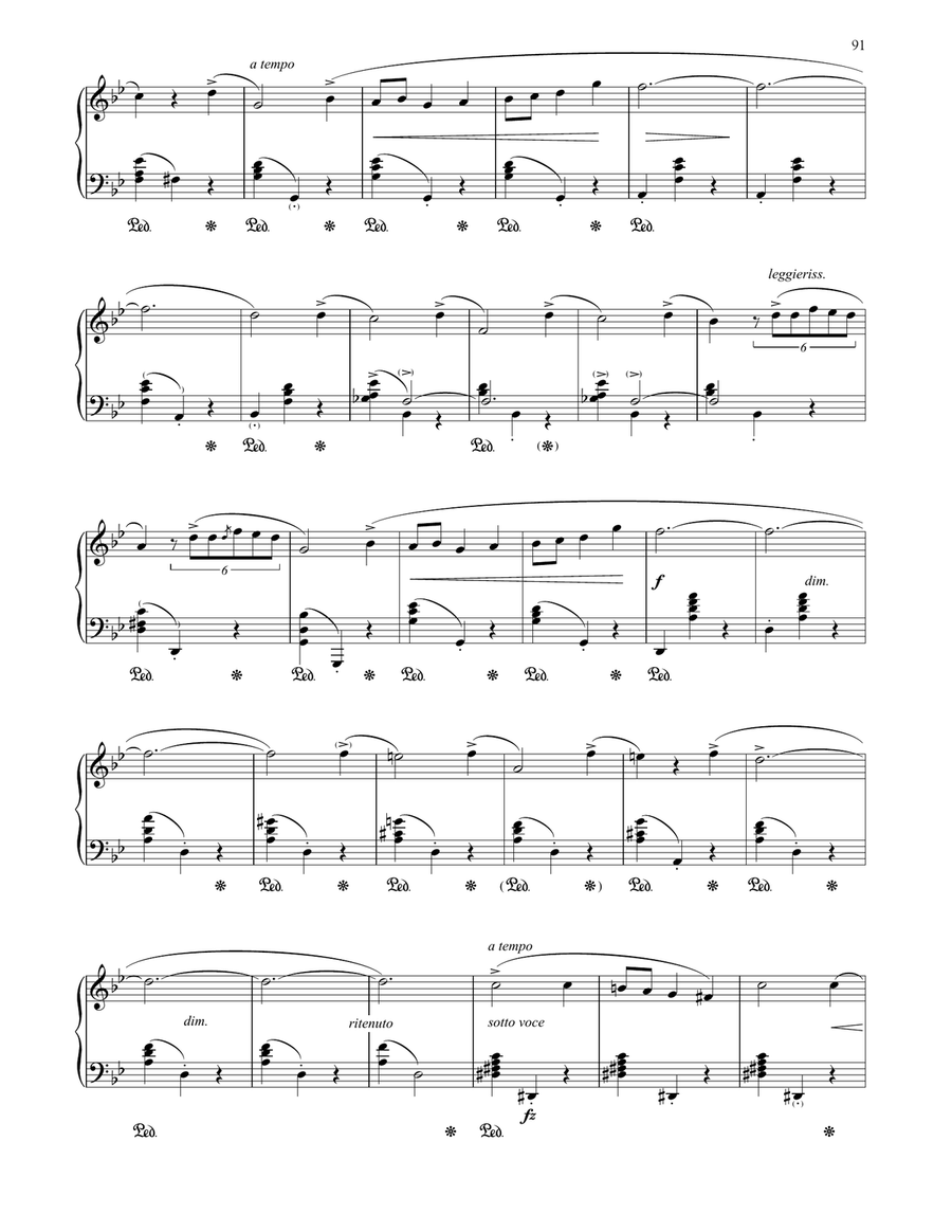 Nocturne In G Minor, Op. 15, No. 3 Piano Solo scores gallery preview page 2