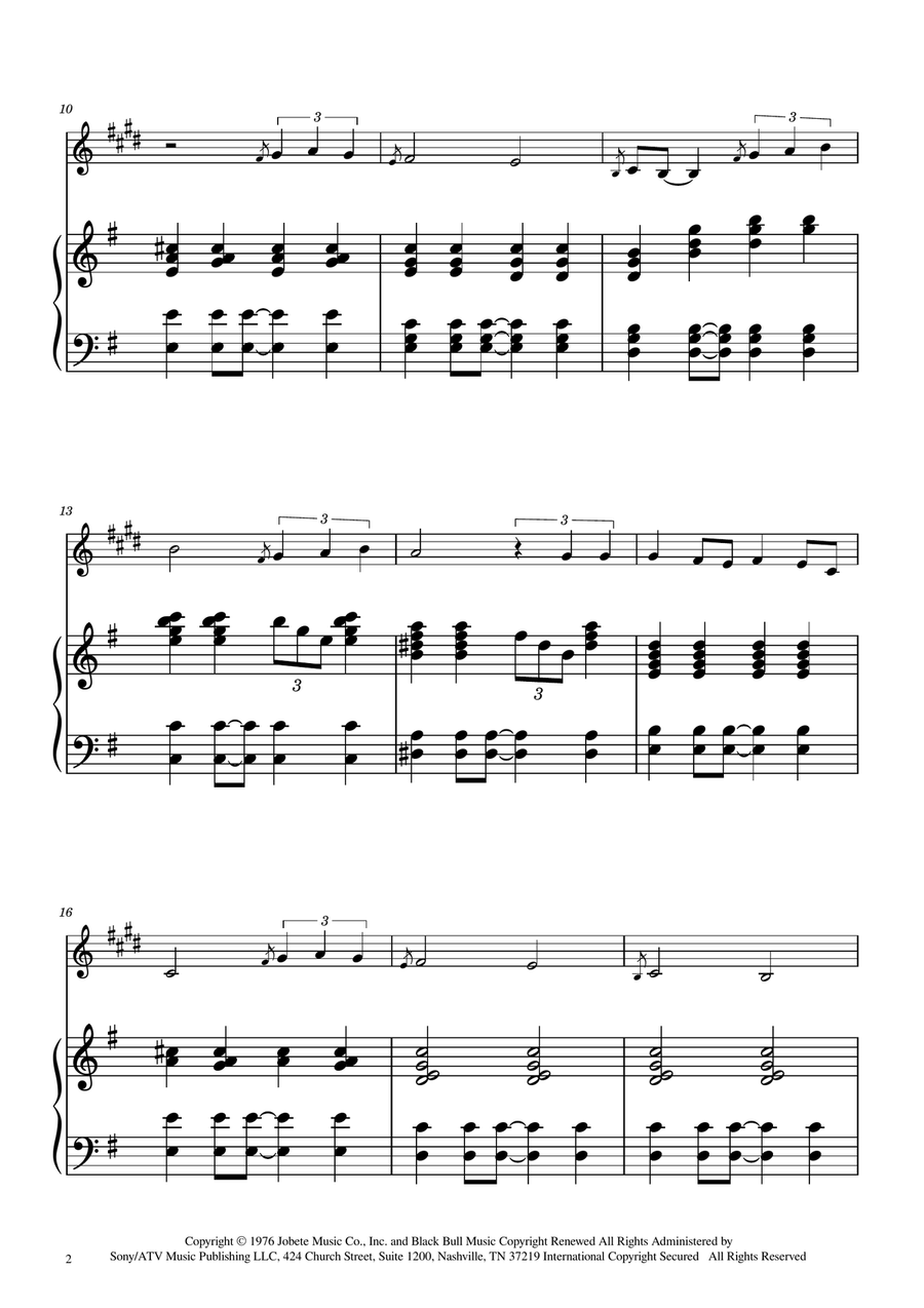 Isn't She Lovely E-Flat Clarinet scores gallery preview page 2