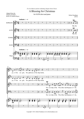 A Blessing for Christmas (SATB choir & piano)