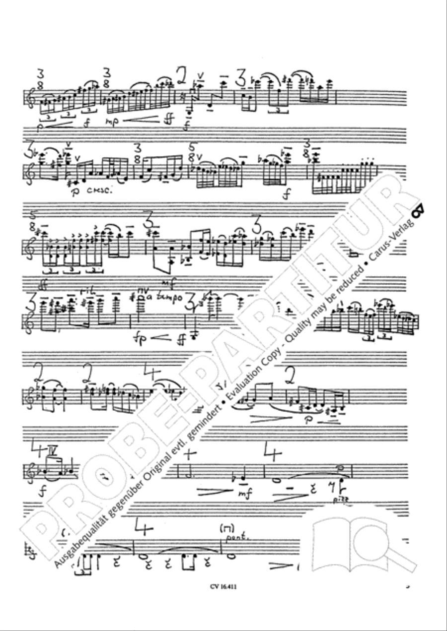 Phantasy piece for violin solo Violin Solo scores gallery preview page 4