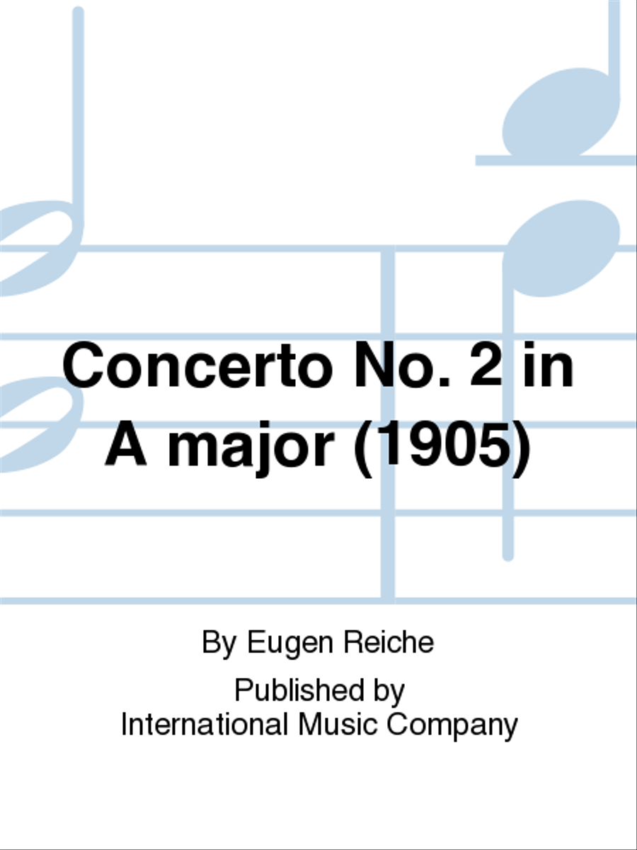 Concerto No. 2 In A Major (1905) Piano Accompaniment scores gallery preview page 1