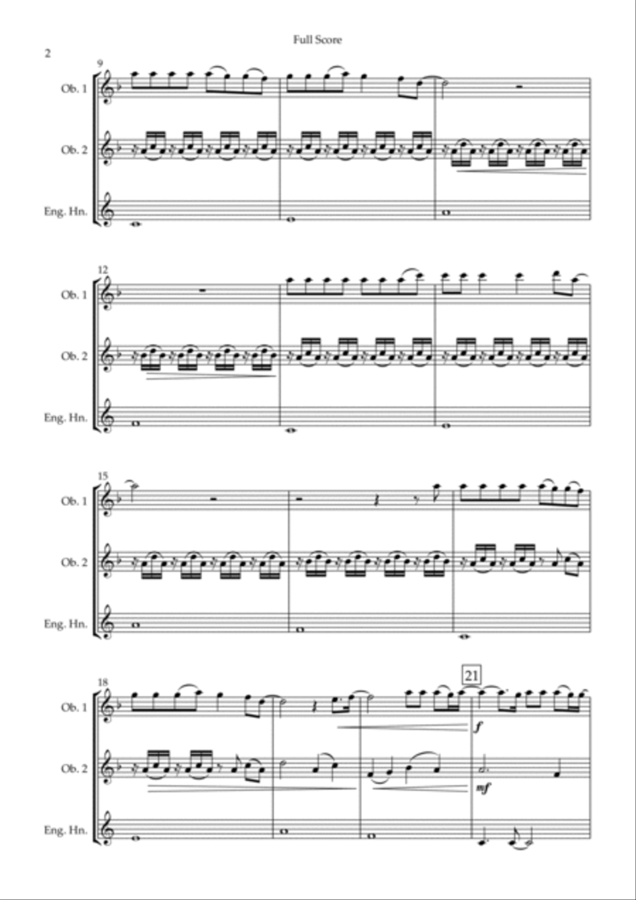 You Say Woodwind Trio scores gallery preview page 2