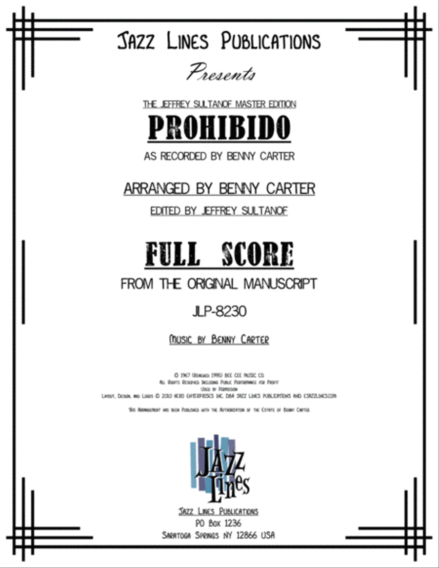 Prohibido Jazz Ensemble scores gallery preview page 1