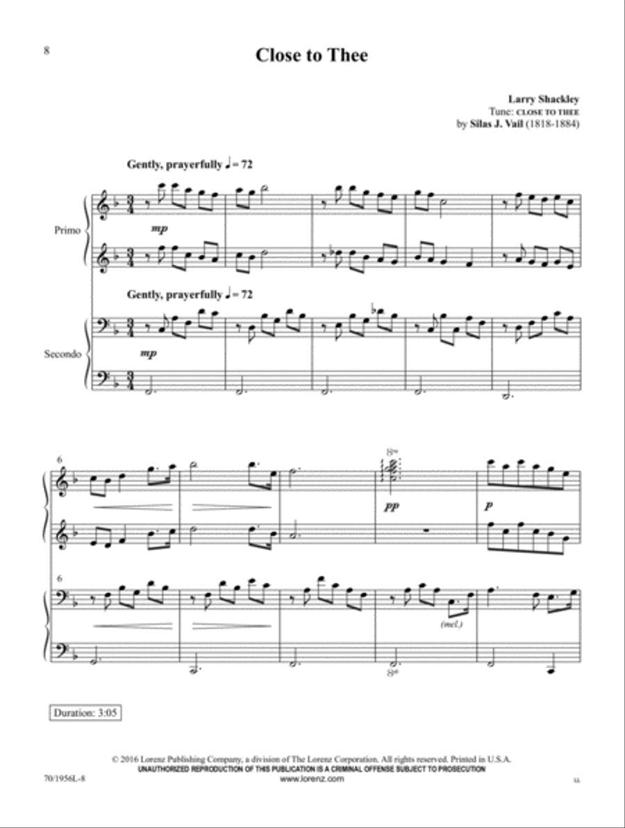 Praises and Prayers Praises and Prayers Piano Duet scores gallery preview page 6