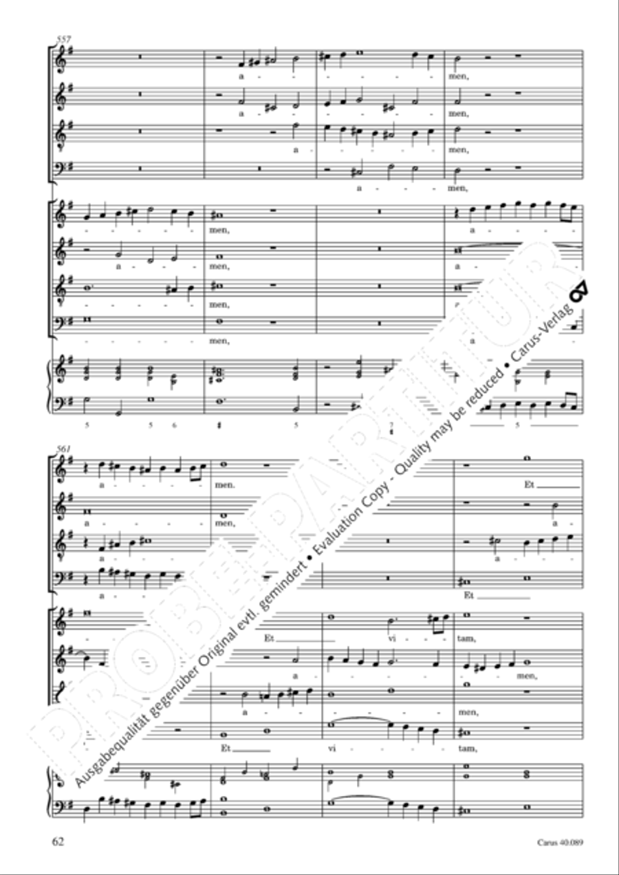 Credo a 8 voci 4-Part scores gallery preview page 63
