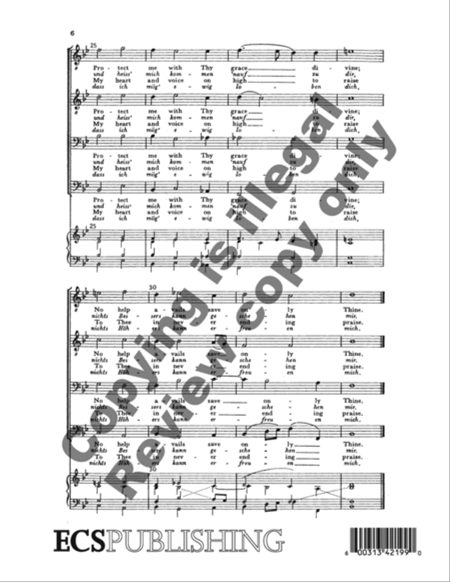 Jesu, By Thee I Would be Blessed (Jesu, dein' Seel' lass heilig'n mich) TTBB scores gallery preview page 6