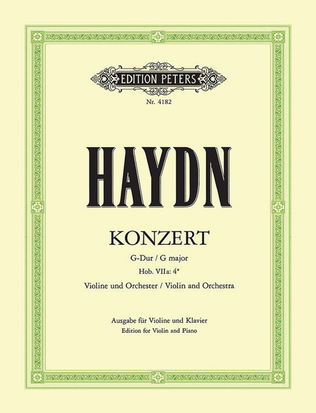 Book cover for Violin Concerto In G Major