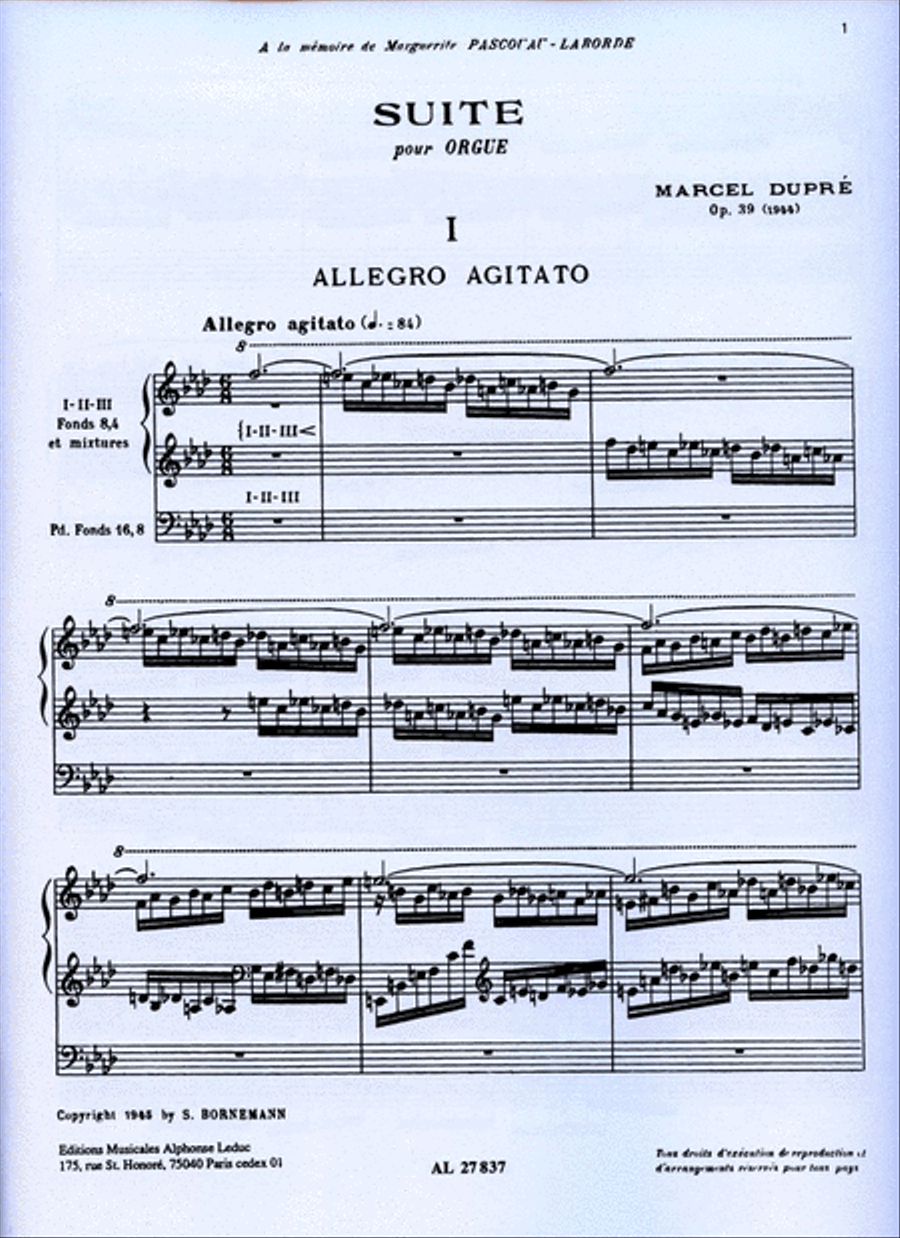 Suite Op.39 (organ) Organ scores gallery preview page 2