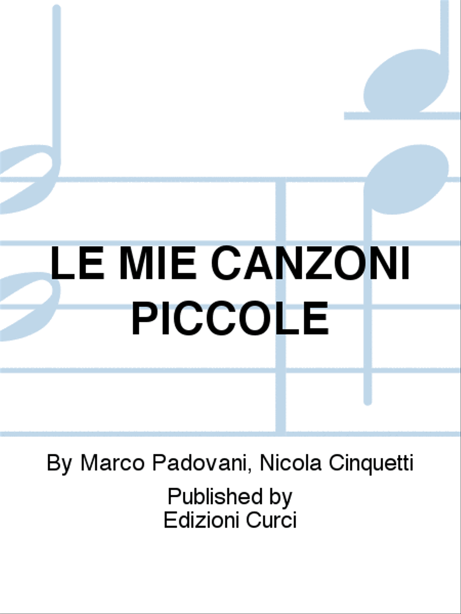 LE MIE CANZONI PICCOLE School and Community scores gallery preview page 1