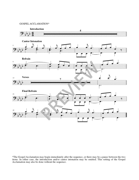 Easter Sequence and Gospel Acclamation - Full Score and Parts