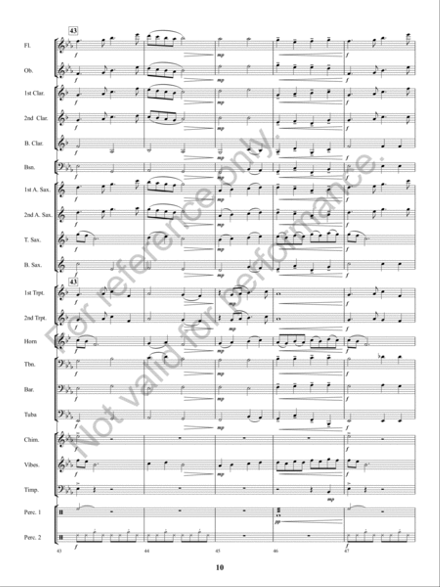 A Spirit Eternal Concert Band scores gallery preview page 9