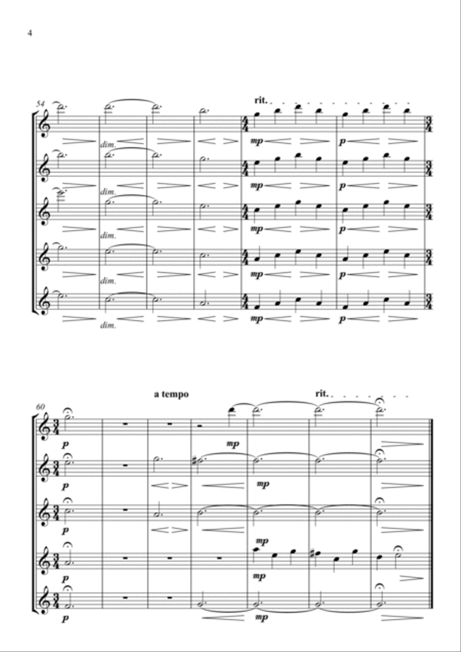 Slow Motion Moments for Flute Choir Flute Choir scores gallery preview page 4