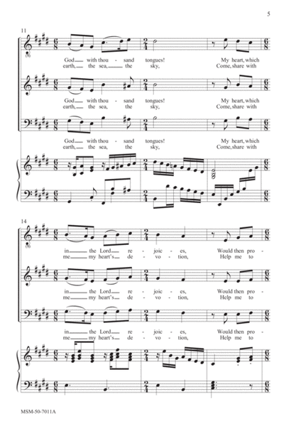 Oh, That I Had a Thousand Voices (Choral Score)