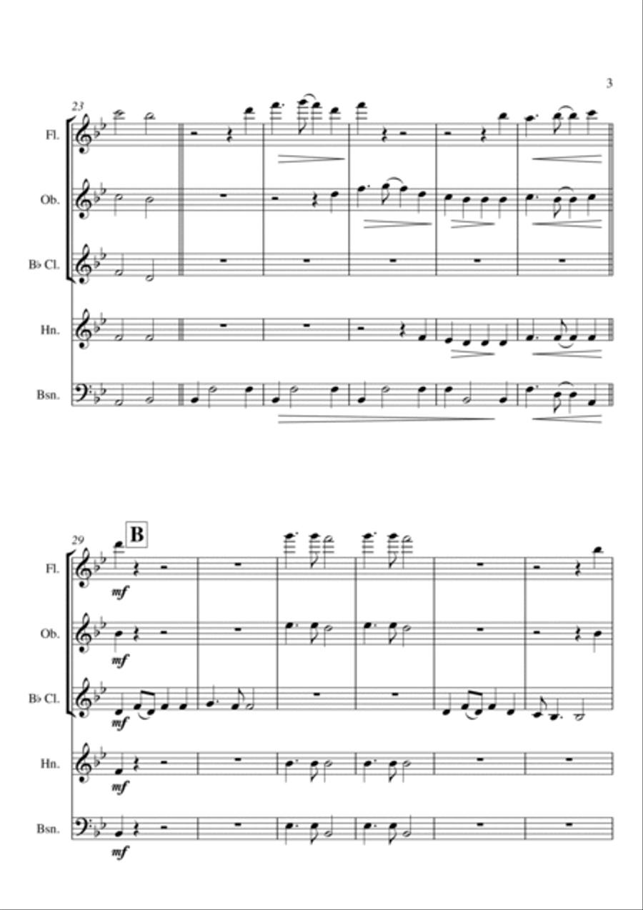 Bound for South Australia Woodwind Quintet scores gallery preview page 4