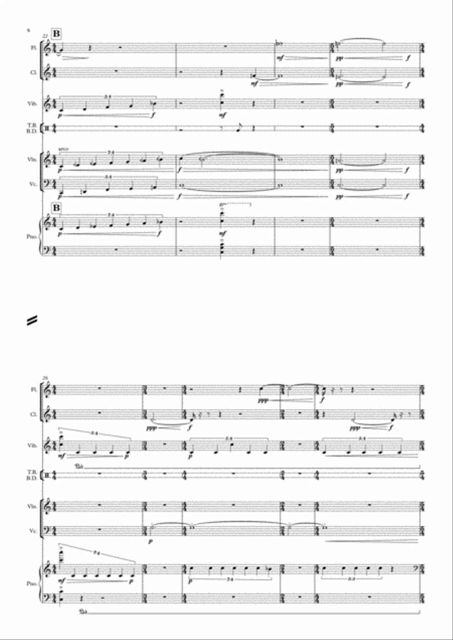 La Vojaĝo - Full Score & Parts Large Ensemble scores gallery preview page 6