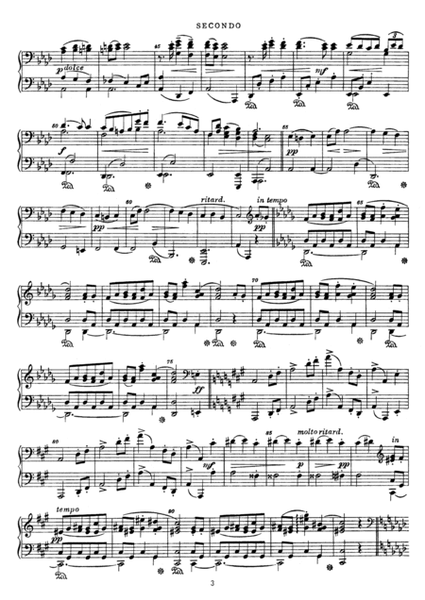 Dvorak Slavonic Dance, Op.72, No.8, for piano duet, PD898