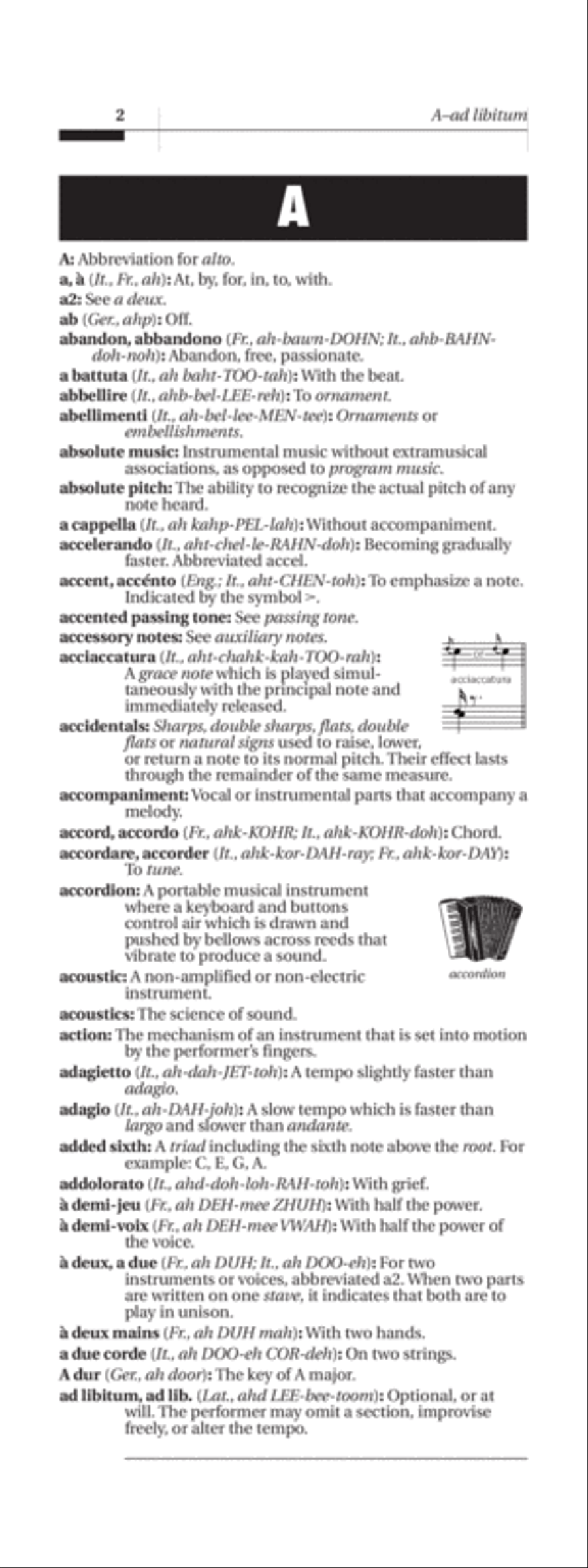 Essential Dictionary of Music Definitions Collection / Songbook scores gallery preview page 5
